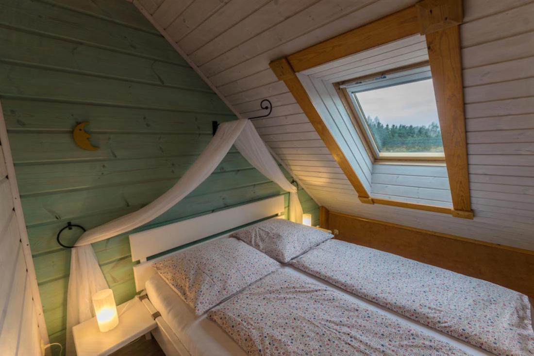 Ferienwohnung Im Blockhaus Rosenkranz Rathmannsdorf Exteriör bild